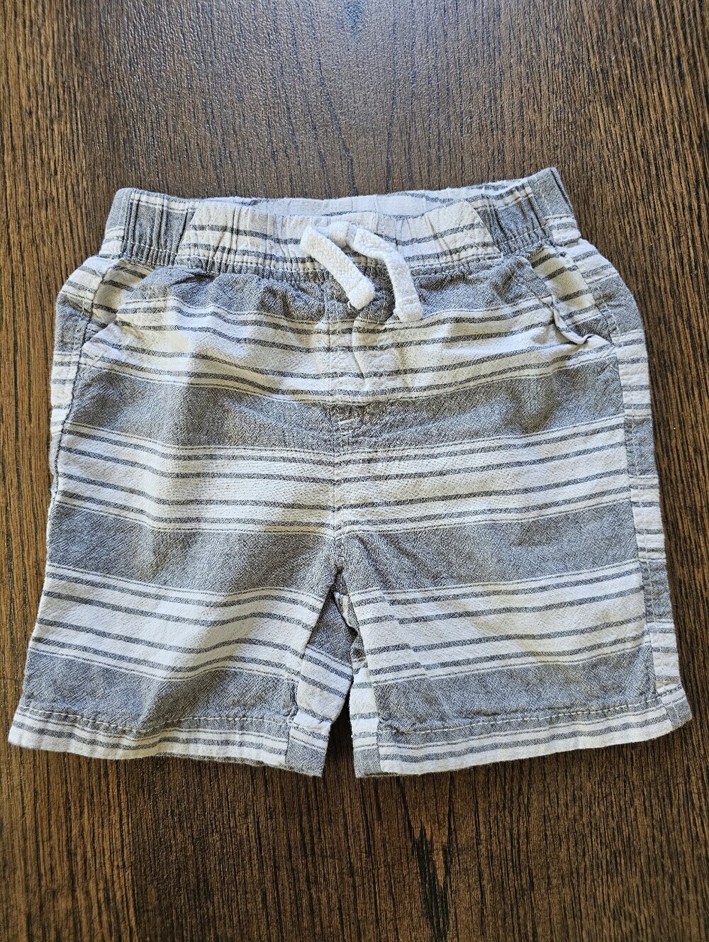 Jumping Beans Gray & White Striped Shorts Size Boys 24 Months